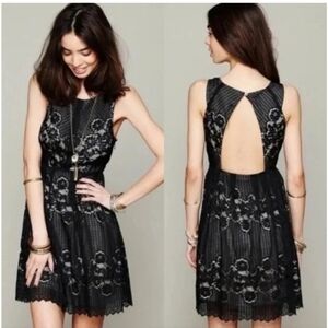 Free People Rocco lace mini dress